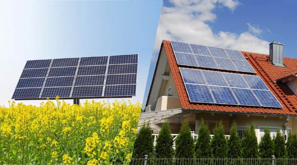 Ground Mounted Solar Panels Vs Roof Mounted Solar Panels